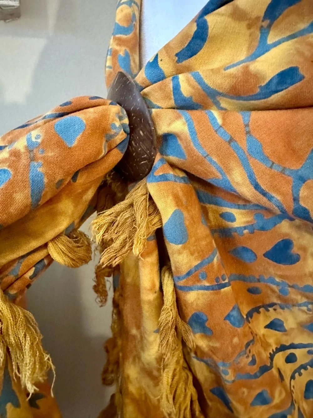 Gold Floral Sarong - Picture 3 of 6